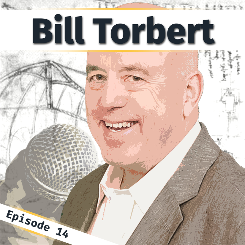 A poster image for Innovation Bound podcast episode 14 with Bill Torbert