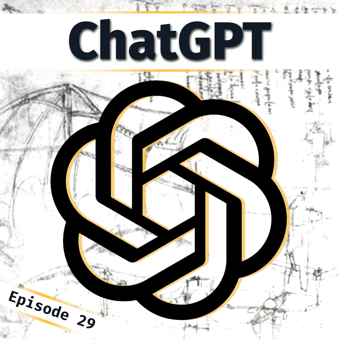 A poster image for Innovation Bound podcast episode 29 with ChatGPT
