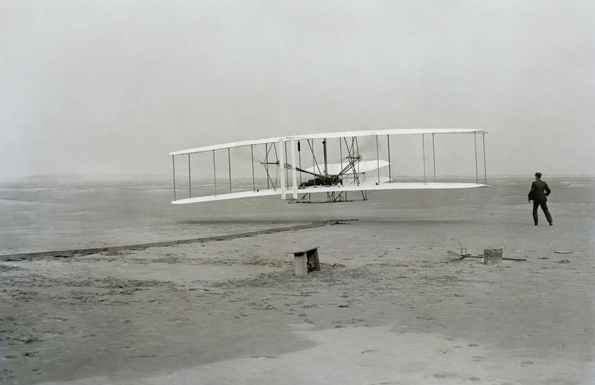 The Wright Brothers Flying For The First Time