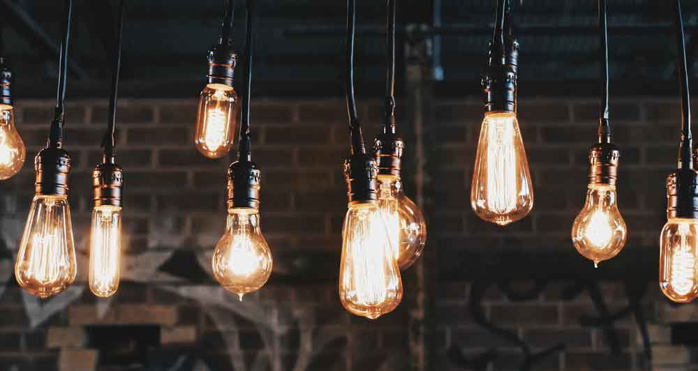 Hanging Lightbulbs photo by Patrick Tomasso