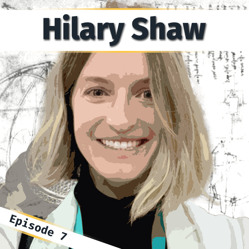 A poster image for Innovation Bound podcast episode 7 with Hilary Shaw