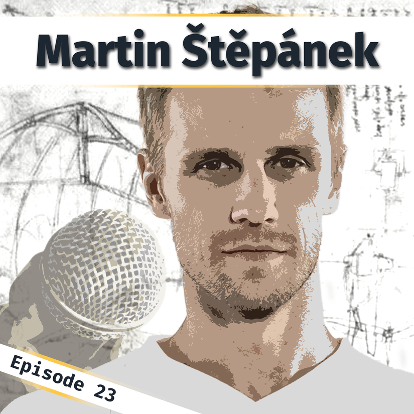 A poster image for Innovation Bound podcast episode 23 with Martin Stepanek