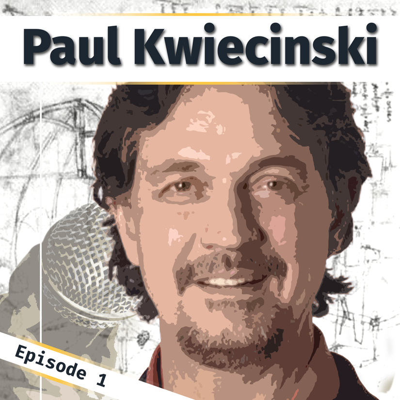 A poster image for Innovation Bound podcast episode 1 with Paul Kwiecinski